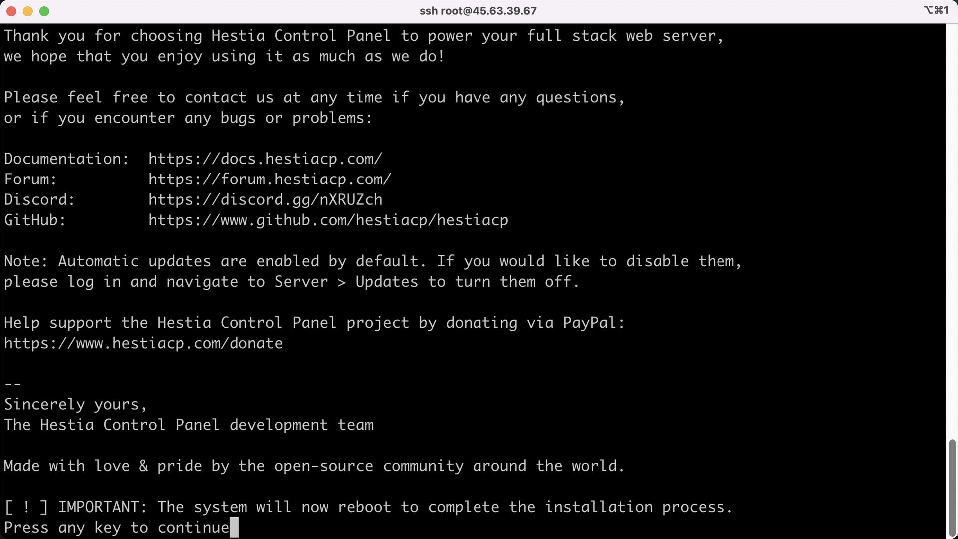 【服务器面板】自带邮件服务!宝塔面板替代品——HestiaCP 面板 保姆级教程 海外开源面板 颜值不错