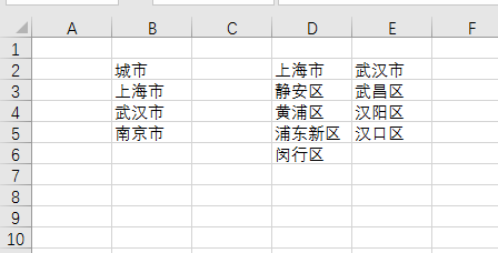 excel如何实现下拉选择城市后，后续单元格能选择对应的区县？-利剑分享-科技生活