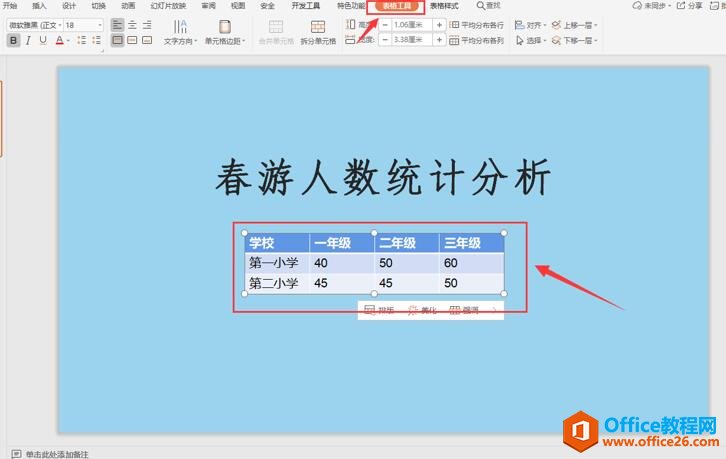 数据放不下了，PPT表格怎么增加一行2