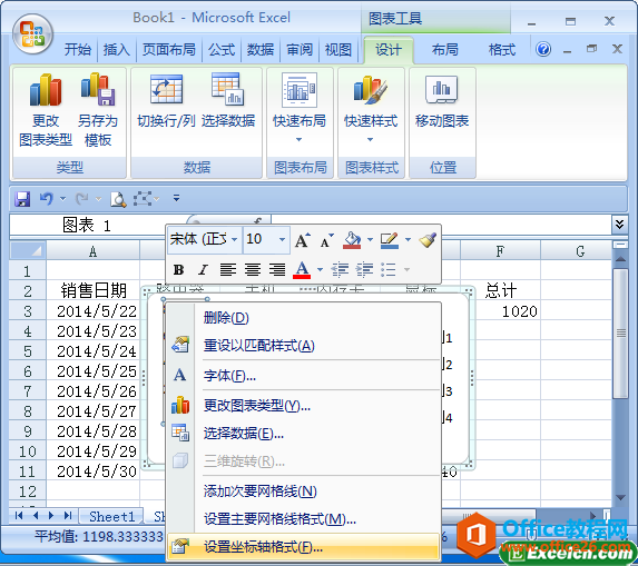 excel 图表中坐标轴设置刻度单位-利剑分享-科技生活