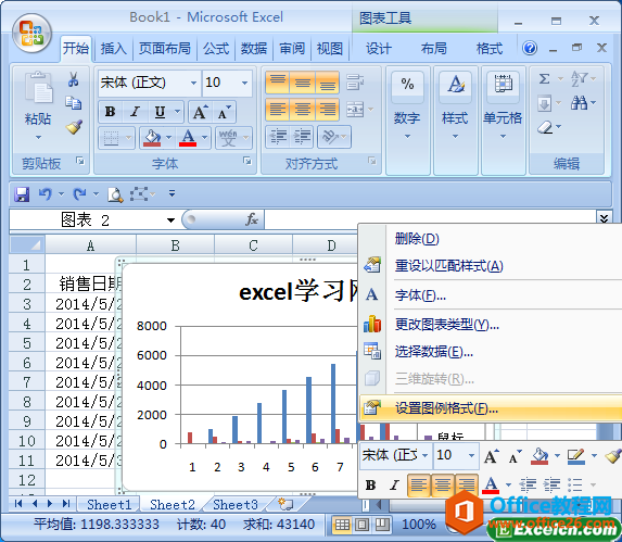 如何设置excel图表图例-利剑分享-科技生活