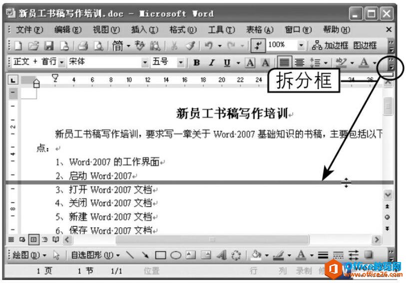 12435r224-1 取消拆分Word窗口