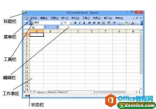 Excel 2003的工作界面概述 - 利剑分享-科技生活-利剑分享-科技生活