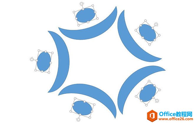 153213i46-3 如何使用PPT绘制设计月牙形环形图表达?