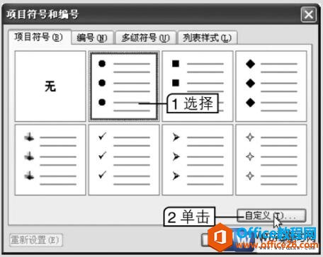 如何在word中自定义项目符号或编号-利剑分享-科技生活