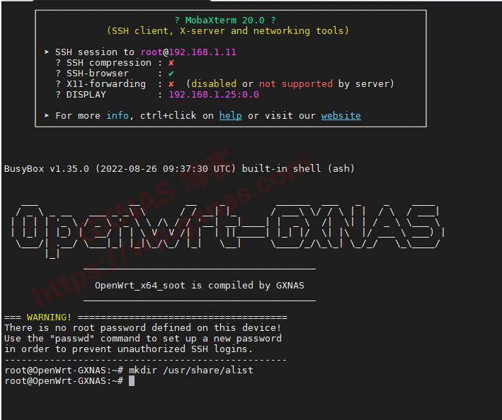 图片[16]-在openwrt软路由系统安装alist的方法 - 利剑分享-科技生活-利剑分享-科技生活