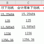 excel中常见的四种下划线类型：下划线、双下划线、会计用单下划线、会计用双下划线-利剑分享-科技生活
