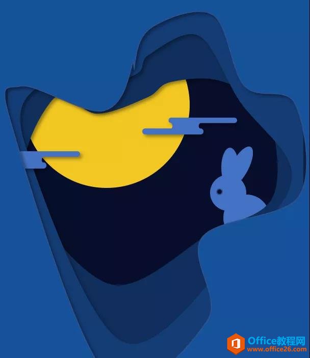 图片[8]-如何使用PPT快速绘制一个折纸风中秋贺卡？ - 利剑分享-科技生活-利剑分享-科技生活