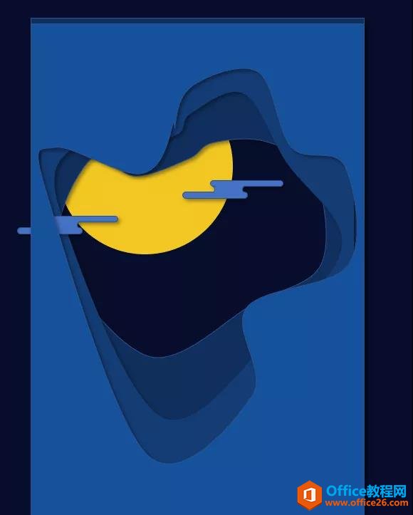 图片[6]-如何使用PPT快速绘制一个折纸风中秋贺卡？ - 利剑分享-科技生活-利剑分享-科技生活