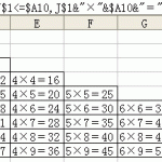 excel 如何制作九九乘法表 Excel中乘法表制作方法介绍-利剑分享-科技生活