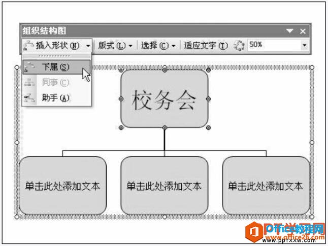 PPT学校机构设置组织结构图-利剑分享-科技生活