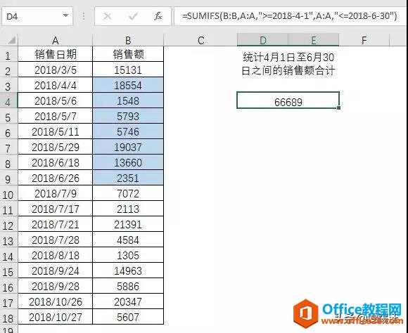 excel 如何对指定时间段的数据进行汇总-利剑分享-科技生活