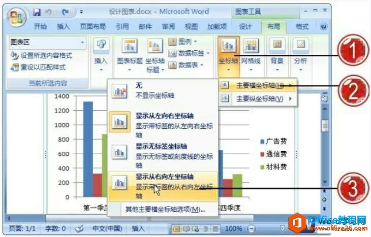 word文档如何设置图表坐标轴效果-利剑分享-科技生活