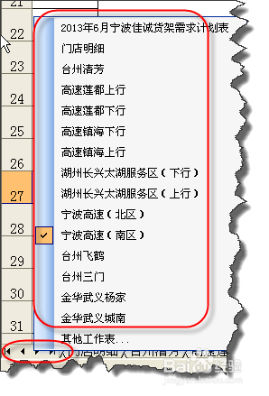 2045533006-2 excel工作表太多,怎么快速查找?