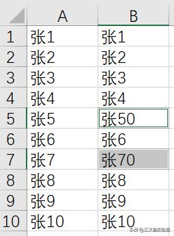 Excel表格数据的比较和检查 excel对比比较差异-利剑分享-科技生活