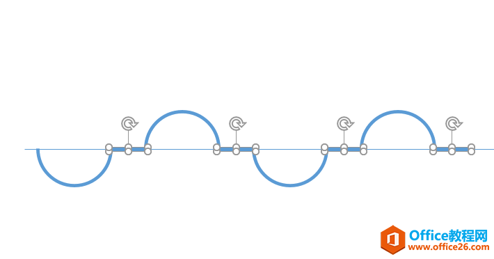图片[4]-PPT如何绘制半弧形时间线表达 PPT绘制半弧形时间线表达实例教程 - 利剑分享-科技生活-利剑分享-科技生活