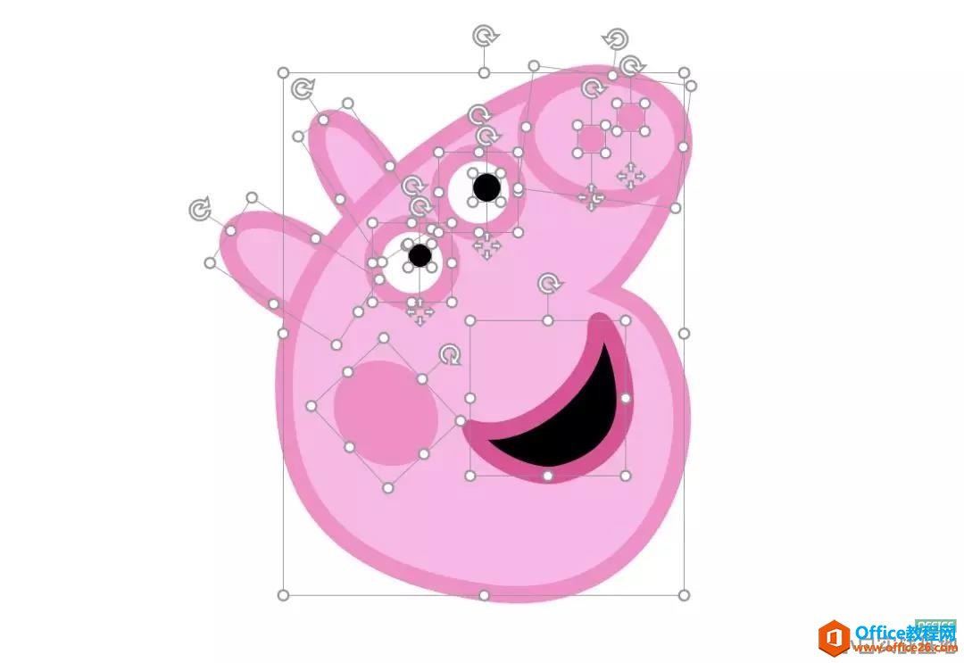 图片[7]-如何利用PPT手工画一个火遍网络的佩奇 - 利剑分享-科技生活-利剑分享-科技生活