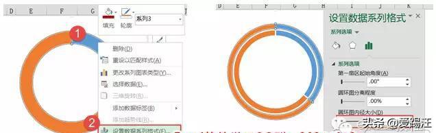 2301524358-7 Excel教程,天天柱形图,老板早看腻了!试试这款型圆环图吧
