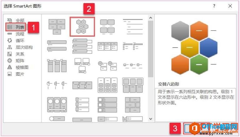 ppt2019选择SmartArt图形