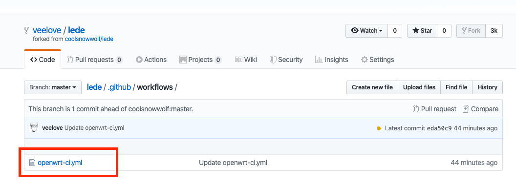 图片[8]-利用GitHub ACTIONS 在线云编译大雕的OpenWRT固件 - 利剑分享-科技生活-利剑分享-科技生活