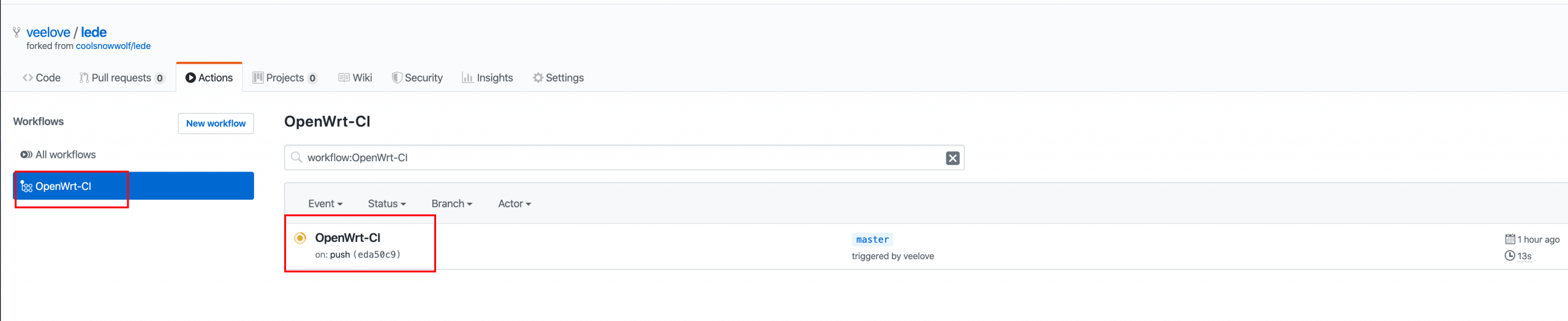 图片[13]-利用GitHub ACTIONS 在线云编译大雕的OpenWRT固件 - 利剑分享-科技生活-利剑分享-科技生活