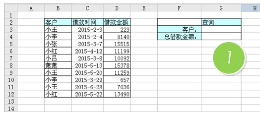 利用Sumif函数做成查询模板 统计客户在不同时间借款的总金额-利剑分享-科技生活